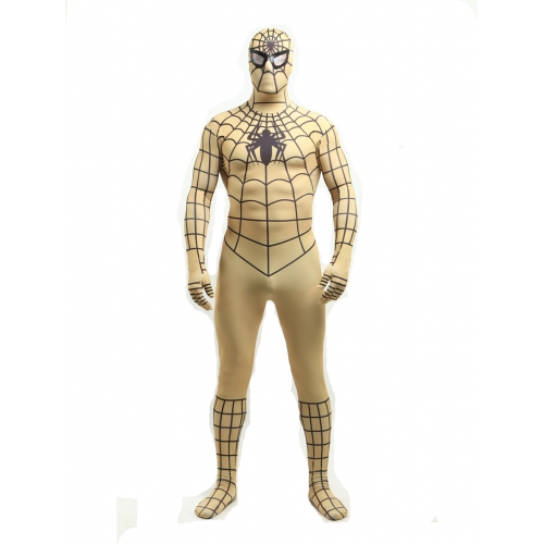Yellow Lycra Spiderman Halloween Costume